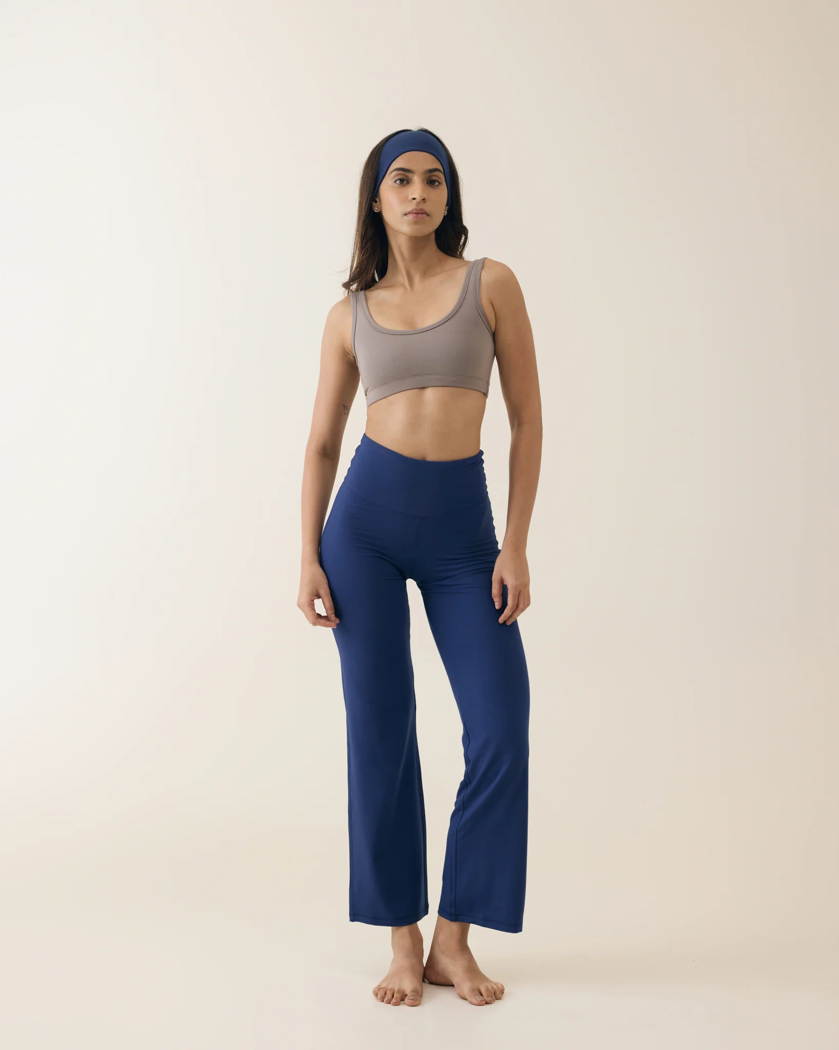 Aero Flared Yoga Pants Navy Peony