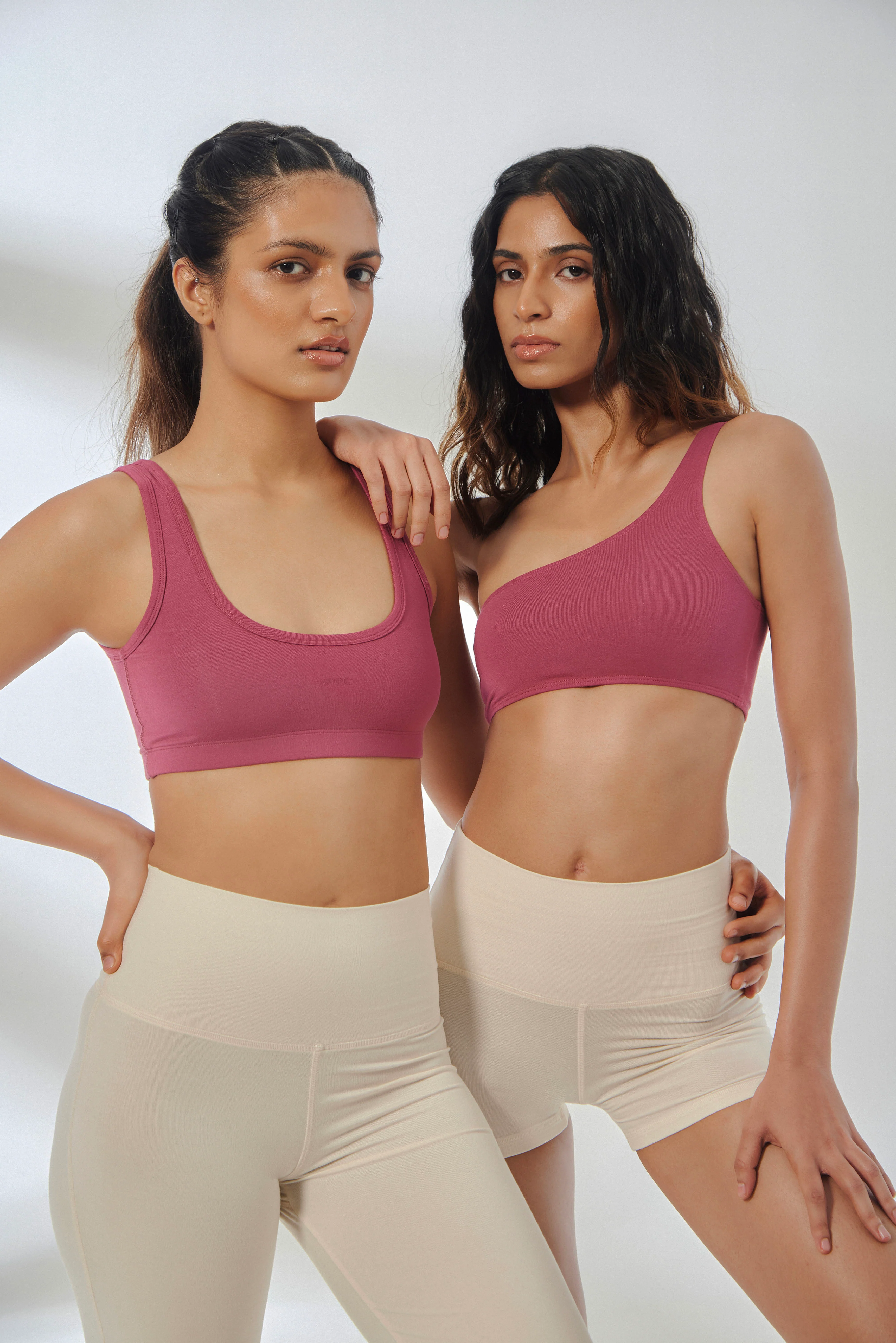Aero One Shoulder Top Malaga Pink - Image 6