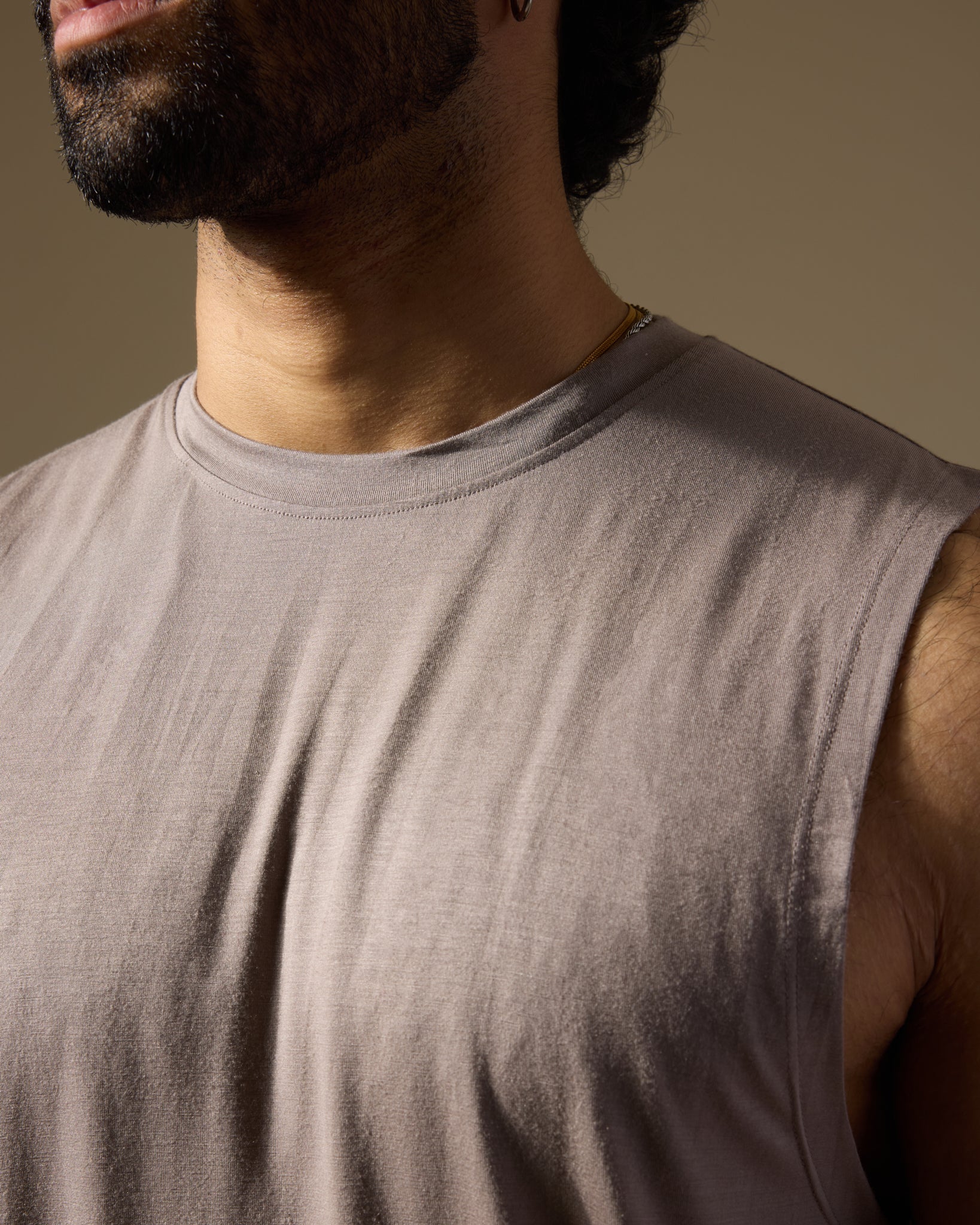 Aero Set Sand Grey Muscle Tee and Stone Grey Pants - Image 4