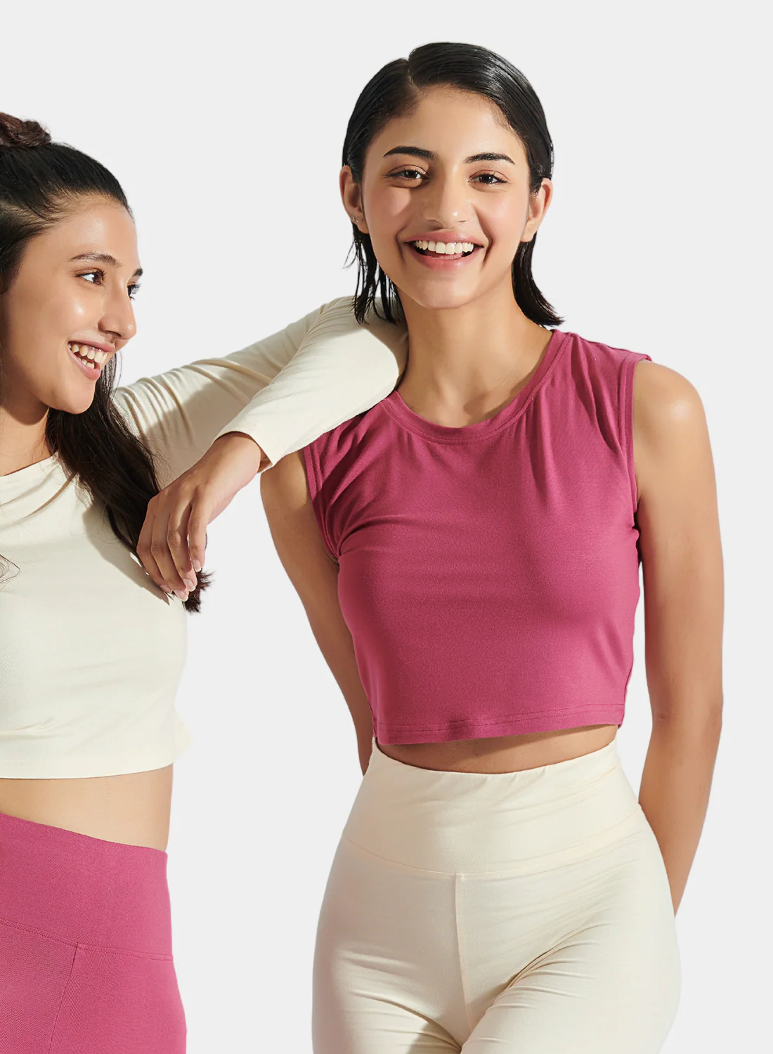 Aero Sleeveless Crop Tee Malaga Pink - Image 6