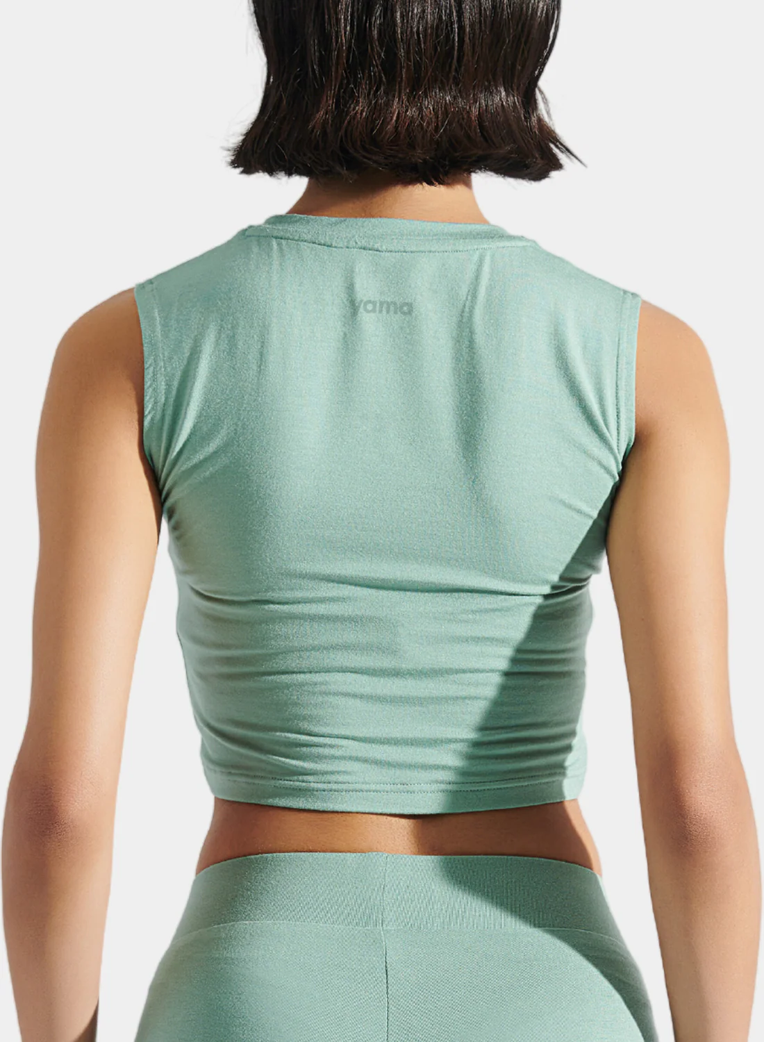 Aero Sleeveless Crop Tee Surf Blue - Image 4
