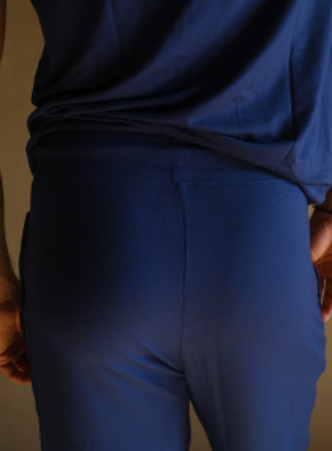 Aero Straight Fit Yoga Pants Navy Peony - Image 6