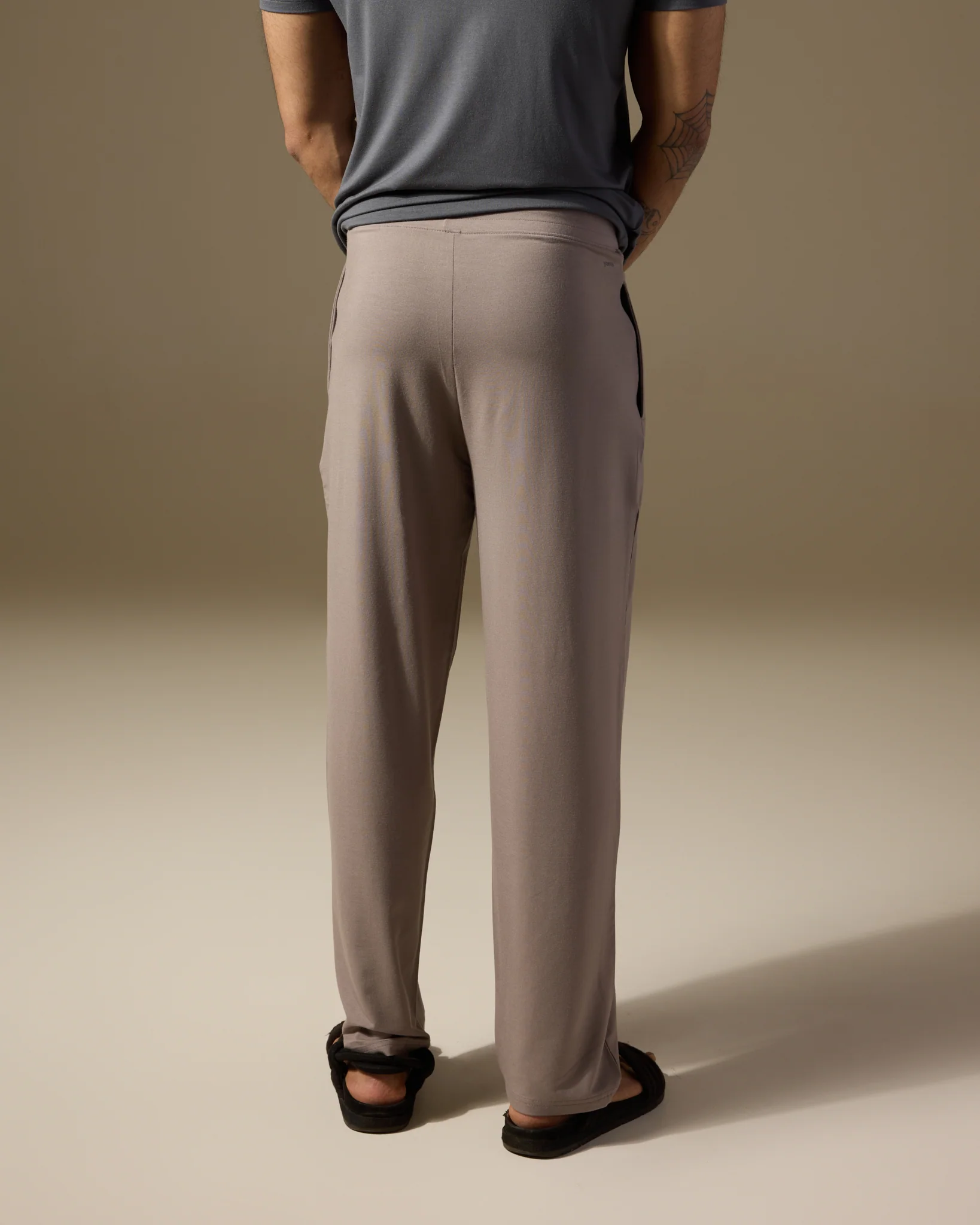 Aero Straight Fit Yoga Pants Sand Grey - Image 6