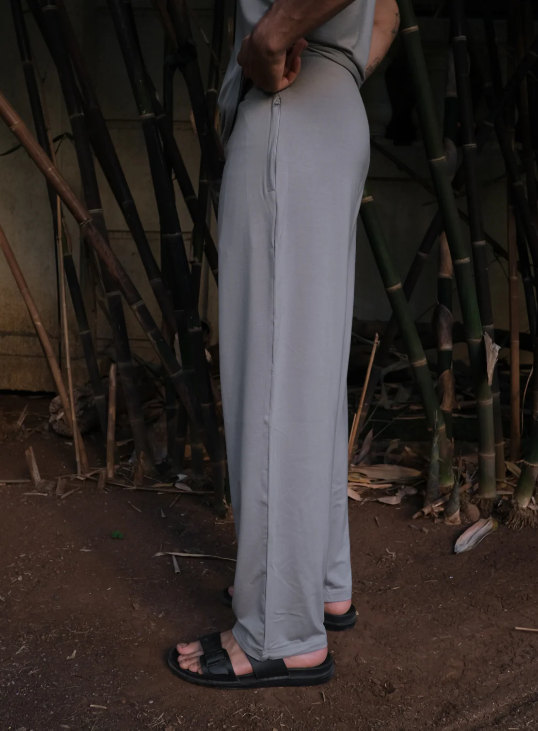 Aero Straight Fit Yoga Pants Weather Grey - Image 5