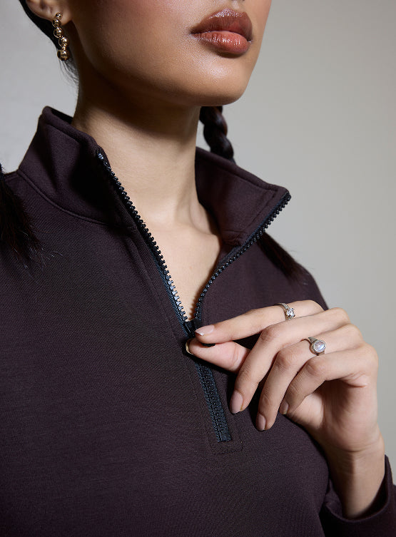 Aeroclouds Retreat Turtle Neck Pullover Espresso - Image 5