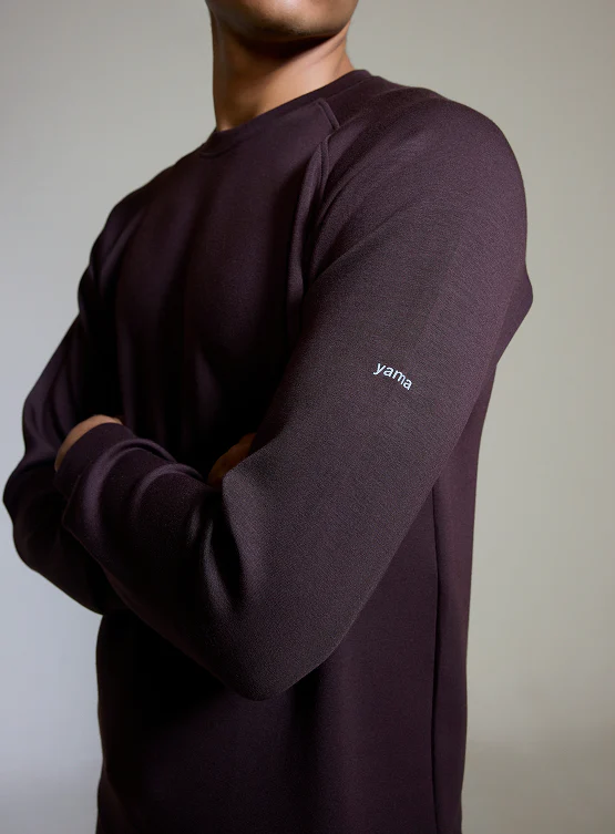 Aeroclouds Mens Retreat Crew Neck Espresso - Image 3