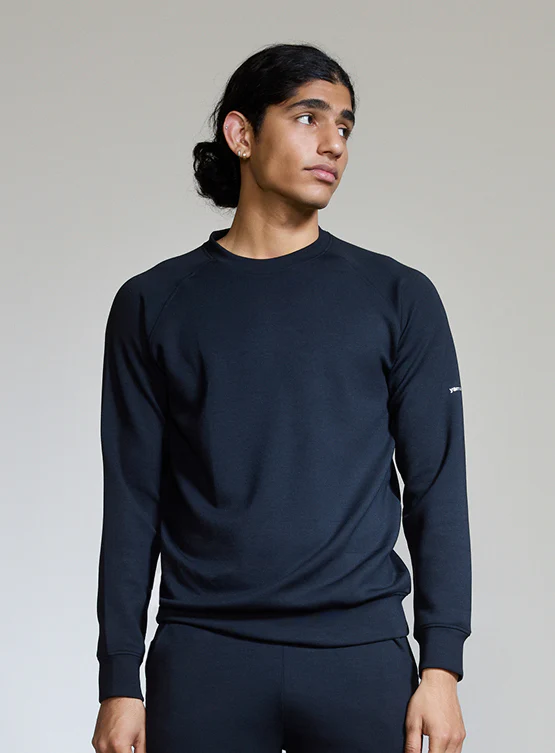 Aeroclouds Mens Retreat Crew Neck Black - Image 3