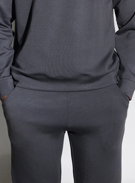 Aeroclouds Retreat Set Full Sleeve Pullover and Joggers Stone Grey - Image 3