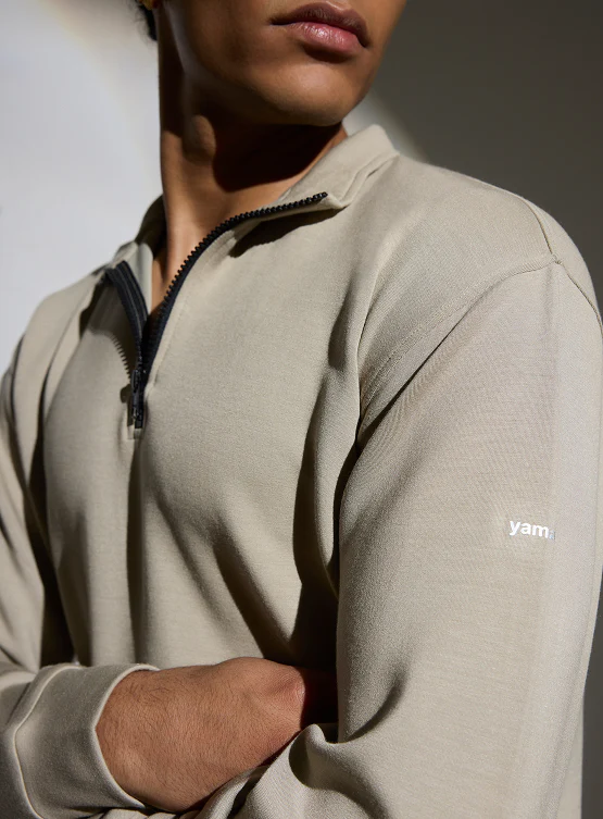 Aeroclouds Retreat Set Full Sleeve Pullover and Joggers Beige - Image 5