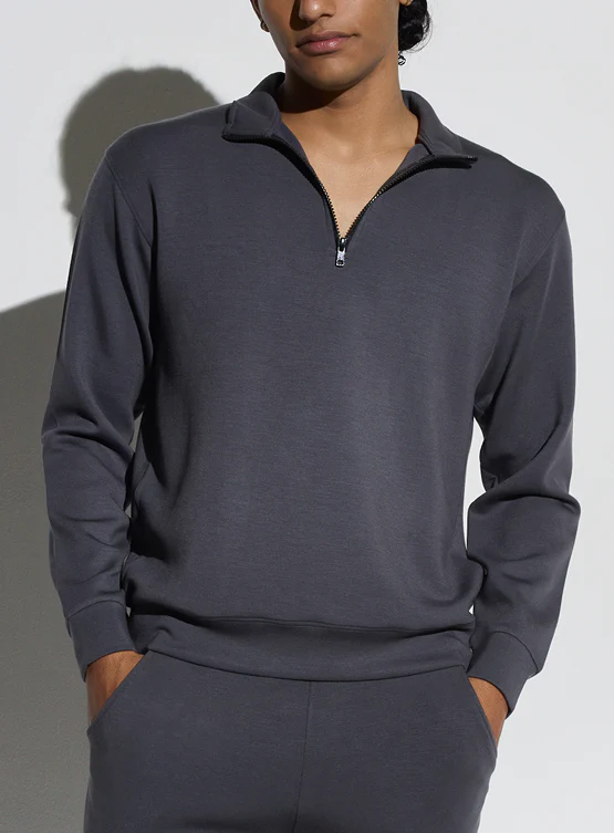 Aeroclouds Retreat Set Full Sleeve Pullover and Shorts Stone Grey - Image 4
