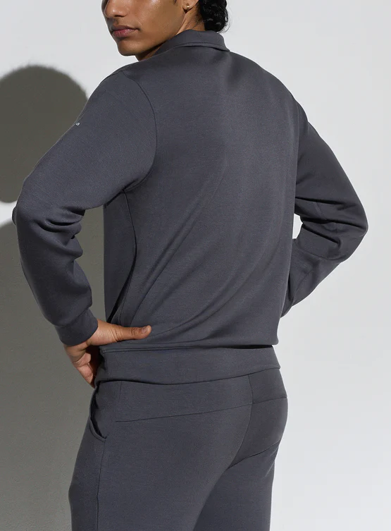 Aeroclouds Retreat Set Full Sleeve Pullover and Shorts Stone Grey - Image 5