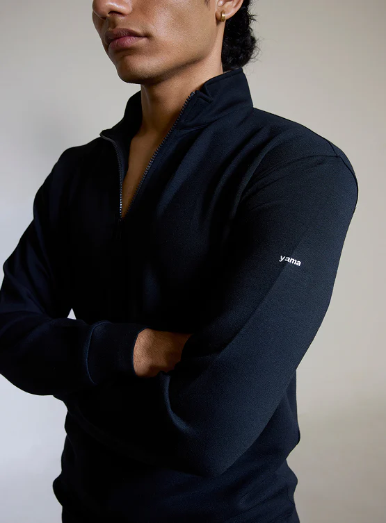 Aeroclouds Retreat Set Full Sleeve Pullover and Shorts Midnight Black - Image 2