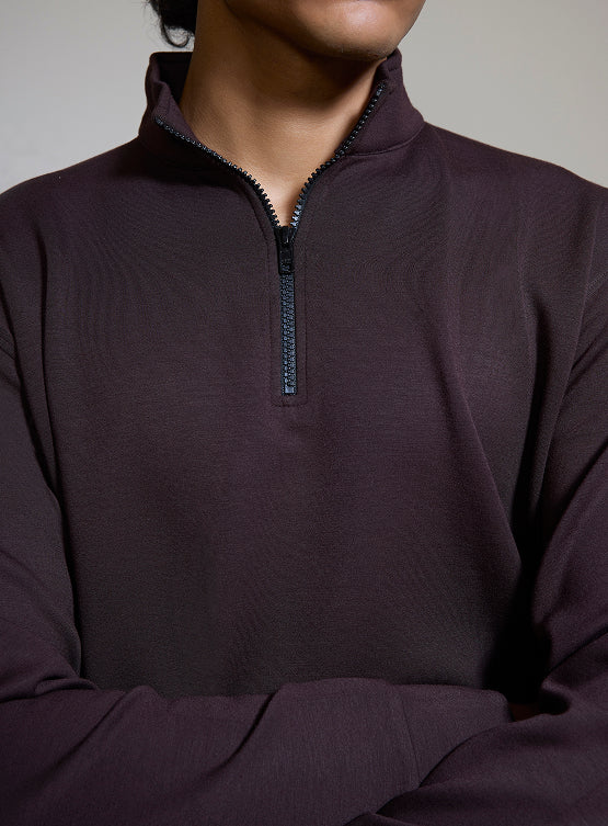 Aeroclouds Retreat Set Full Sleeve Pullover and Shorts Espresso - Image 2