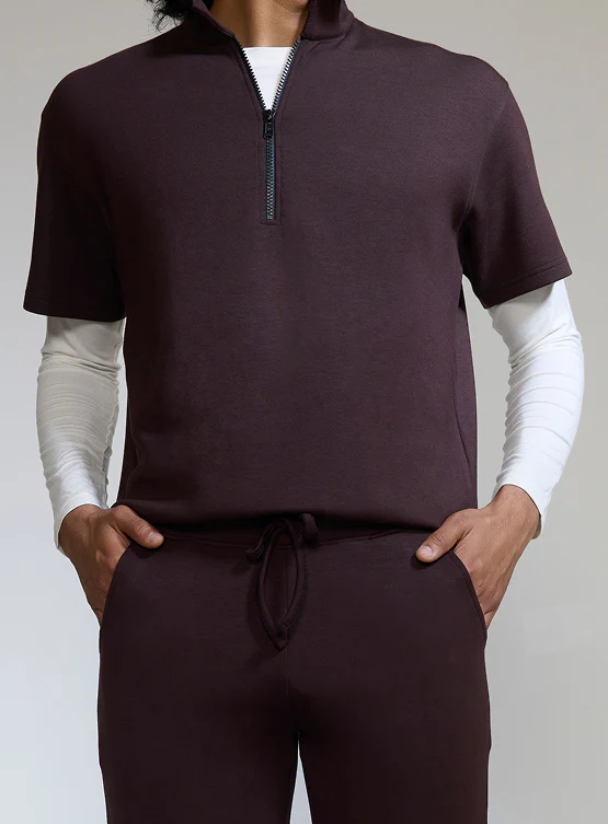 Aeroclouds Retreat Half Sleeve Pullover and Joggers Espresso - Image 4