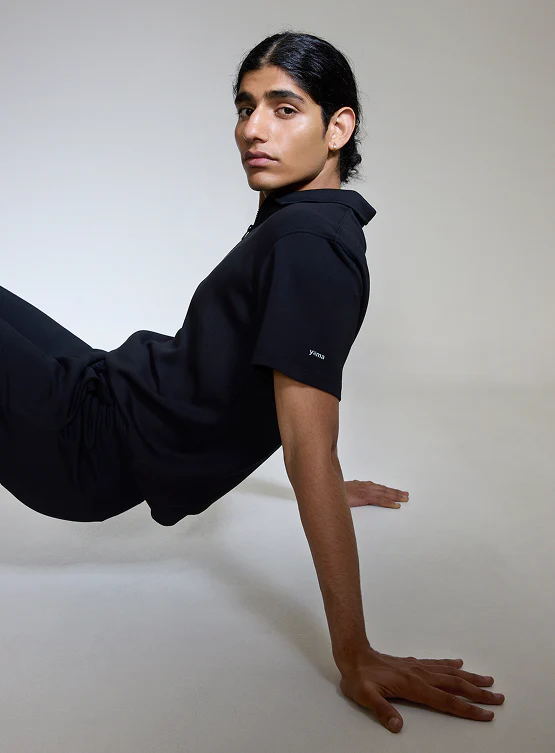 Aeroclouds Retreat Set Half Sleeve Pullover and Pants Midnight Black - Image 3