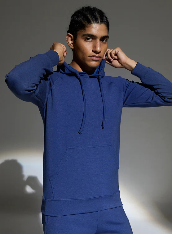 Aeroclouds Mens Retreat Hoodie Luna Blue - Image 4