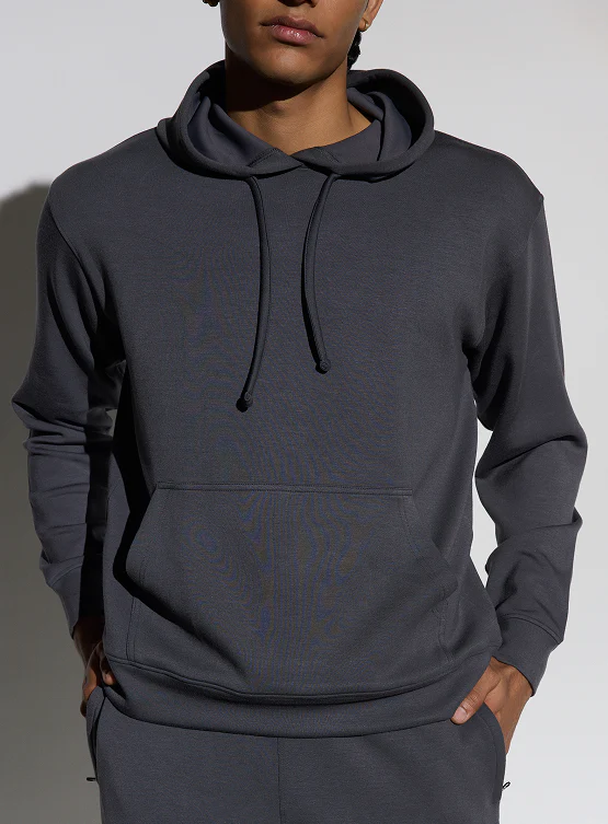 Aeroclouds Mens Retreat Hoodie Stone Grey - Image 4
