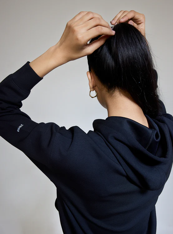 Aeroclouds Womens Retreat Hoodie Black - Image 6
