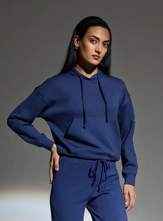 Aeroclouds Womens Retreat Hoodie Luna Blue - Image 2