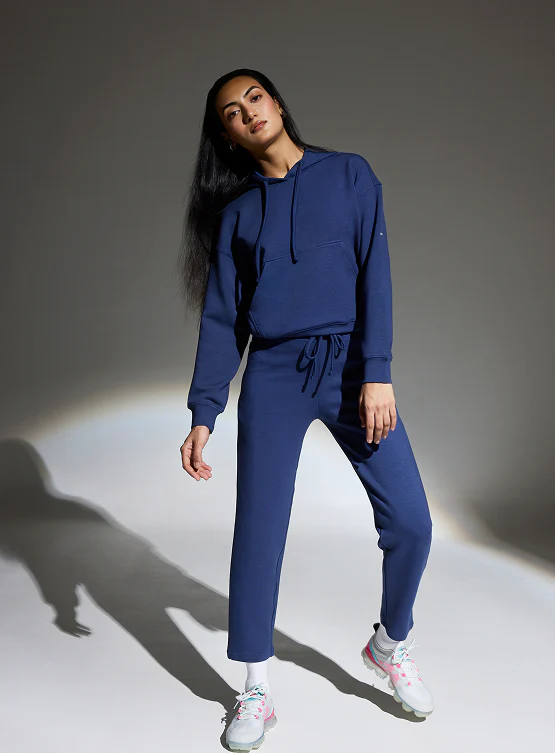 Aeroclouds Womens Retreat Hoodie Luna Blue - Image 3