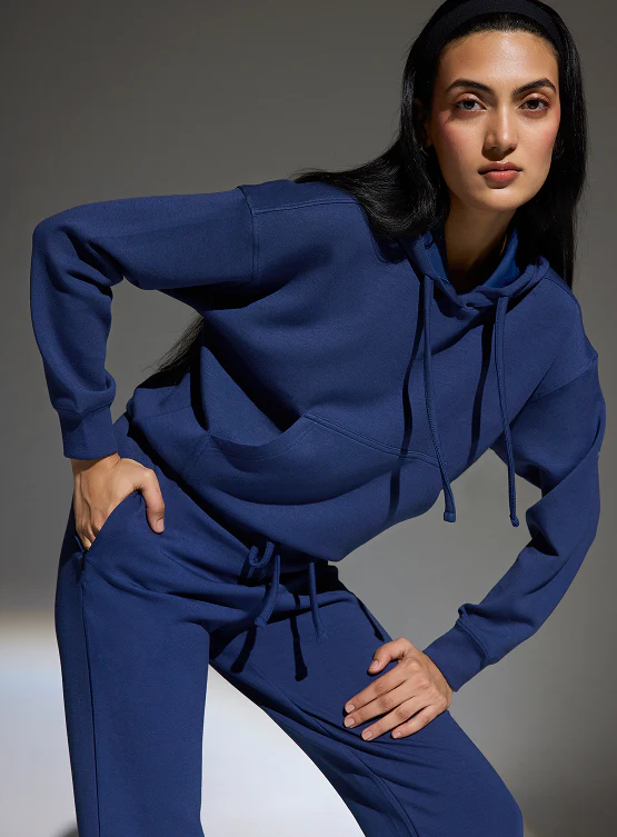 Aeroclouds Womens Retreat Hoodie Luna Blue - Image 4