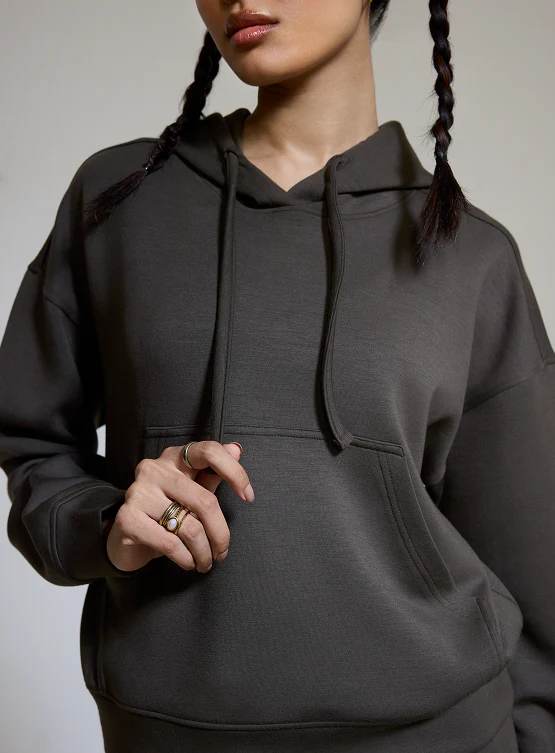 Aeroclouds Womens Retreat Hoodie Olive - Image 3