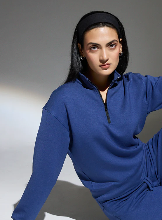Aeroclouds Retreat Turtle Neck Pullover Luna Blue - Image 2