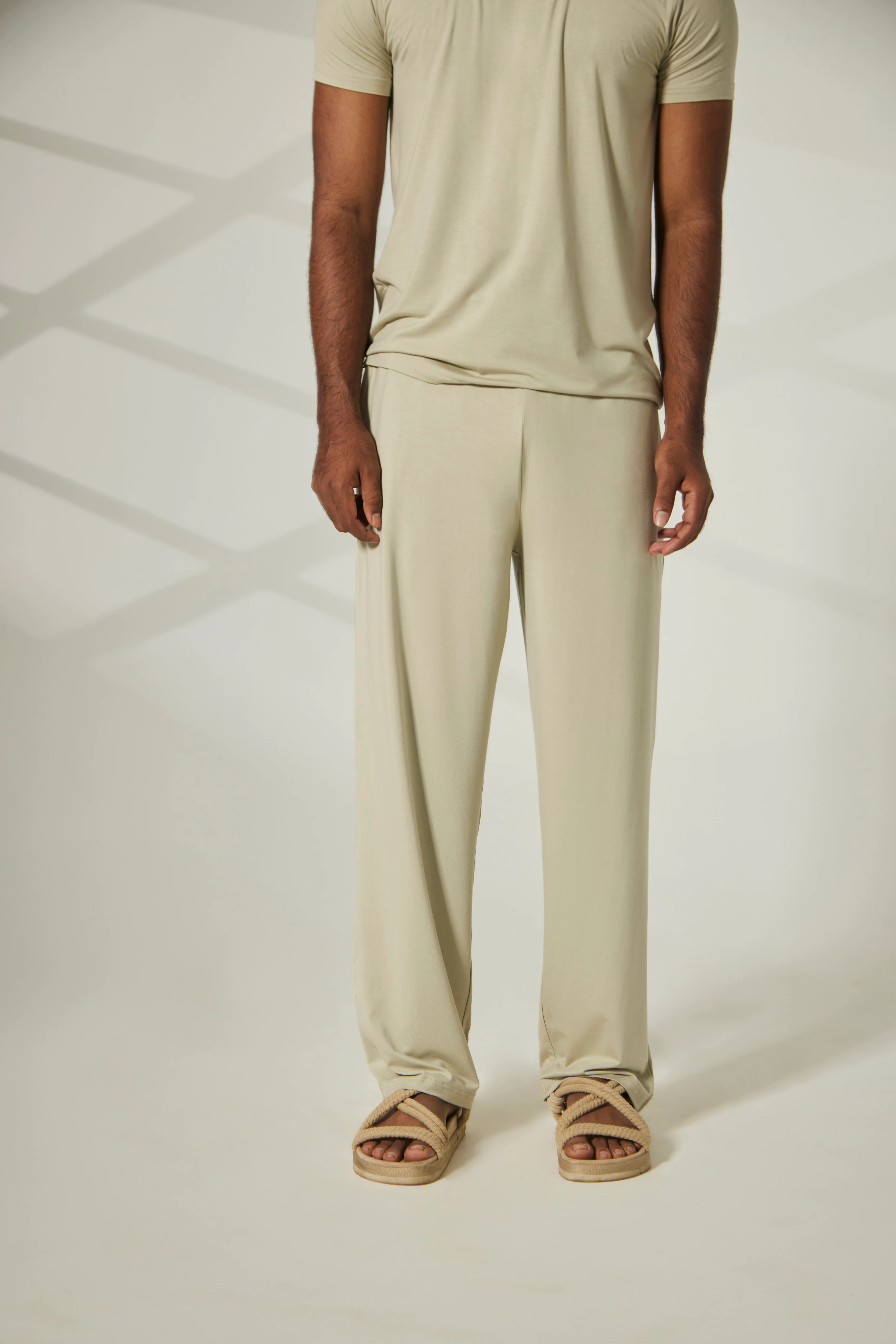 Aero Straight Fit Yoga Pants Alfa Beige - Image 5