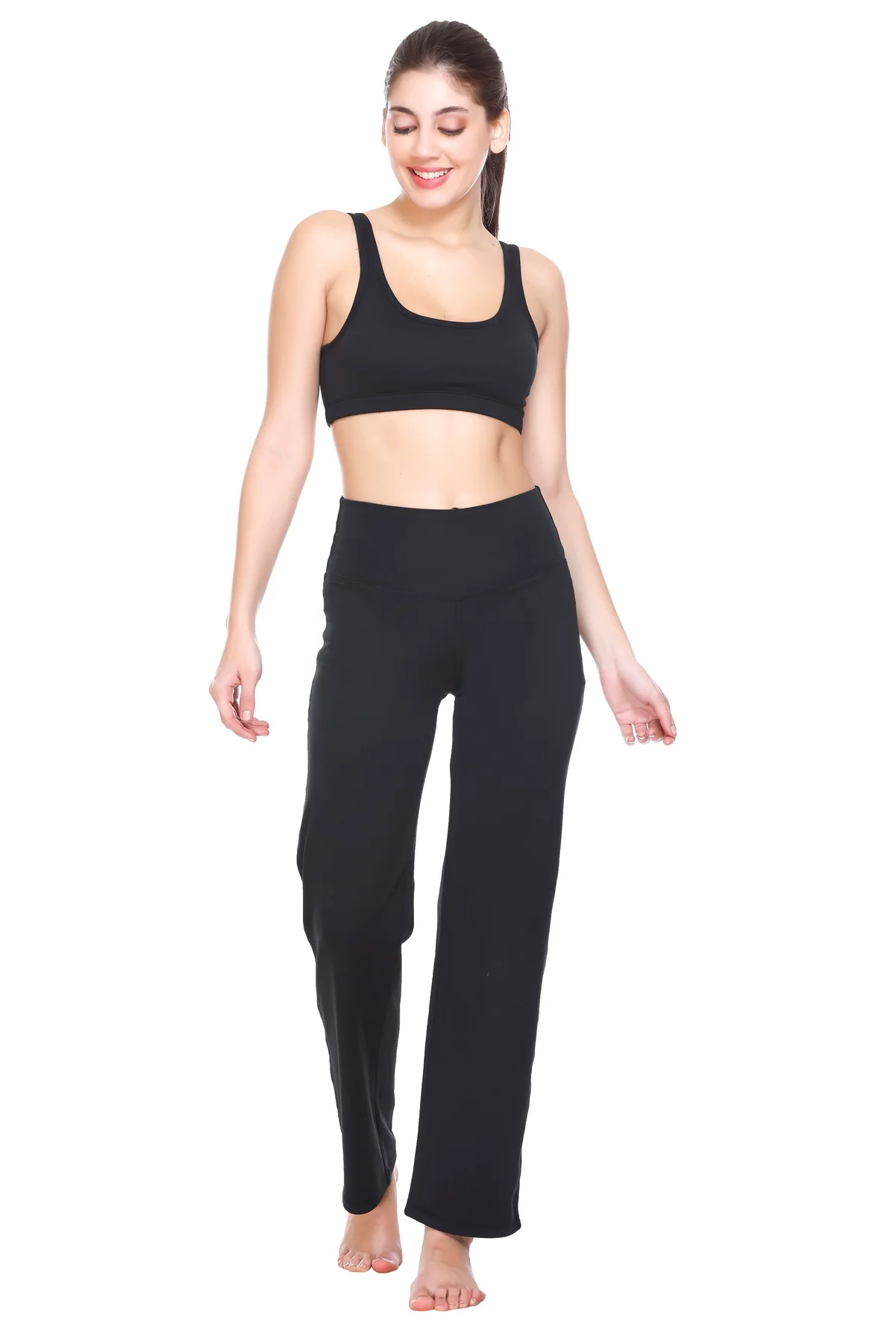 Flo Flared Yoga Pants Midnight Black - Image 3