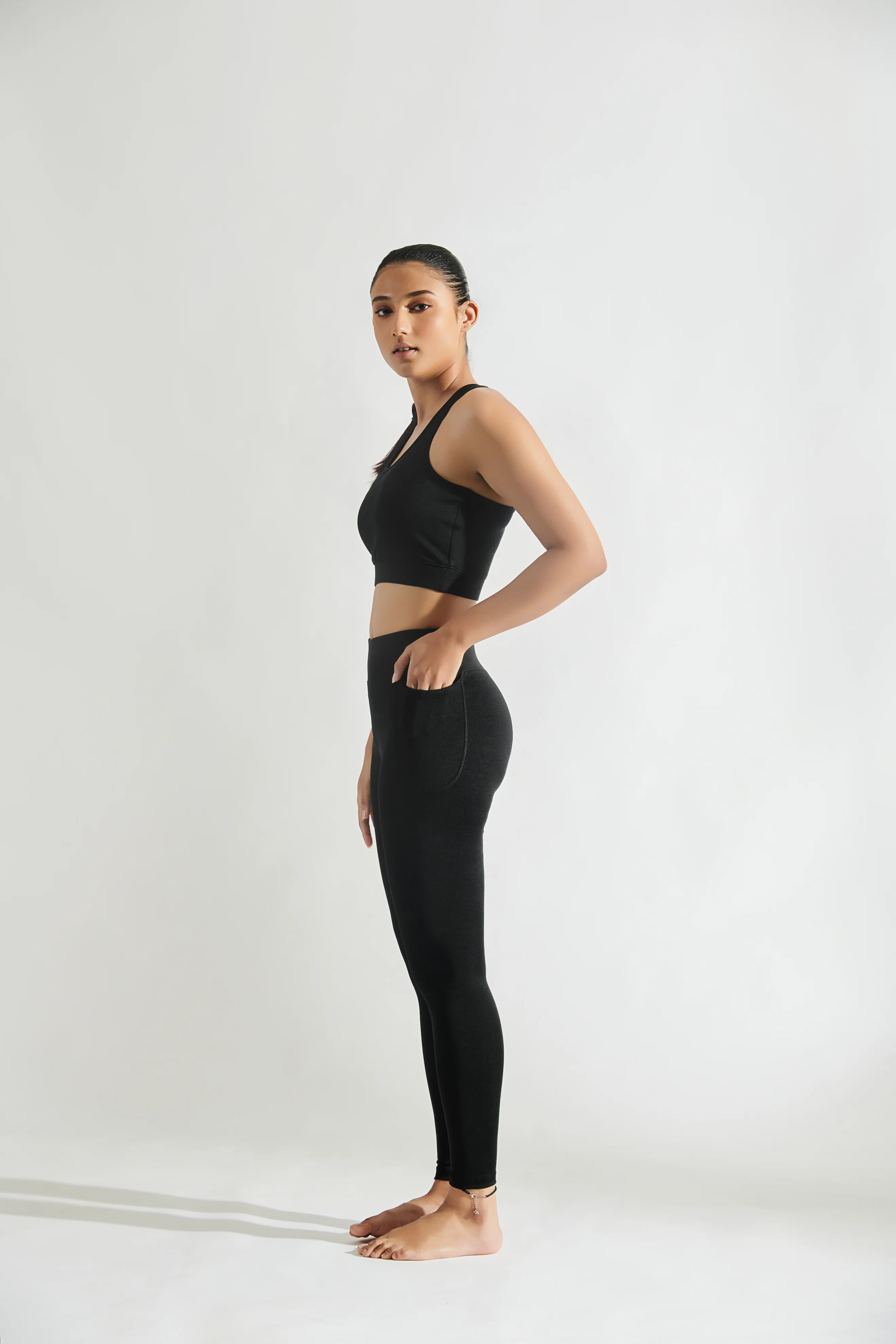 Flo Set Bra Top and Legging Midnight Black - Image 3