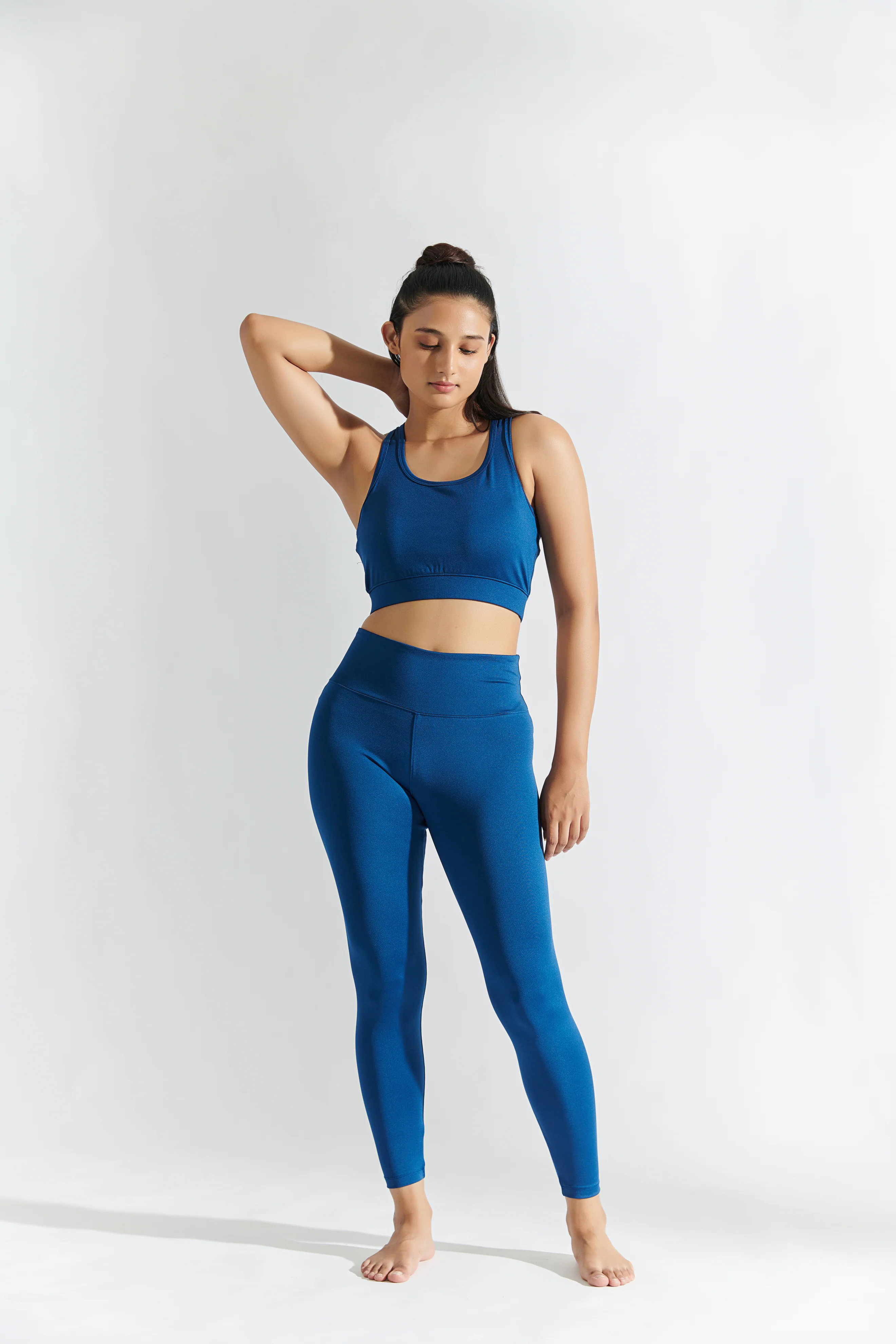 Flo Set Bra Top and Legging Navy Peony