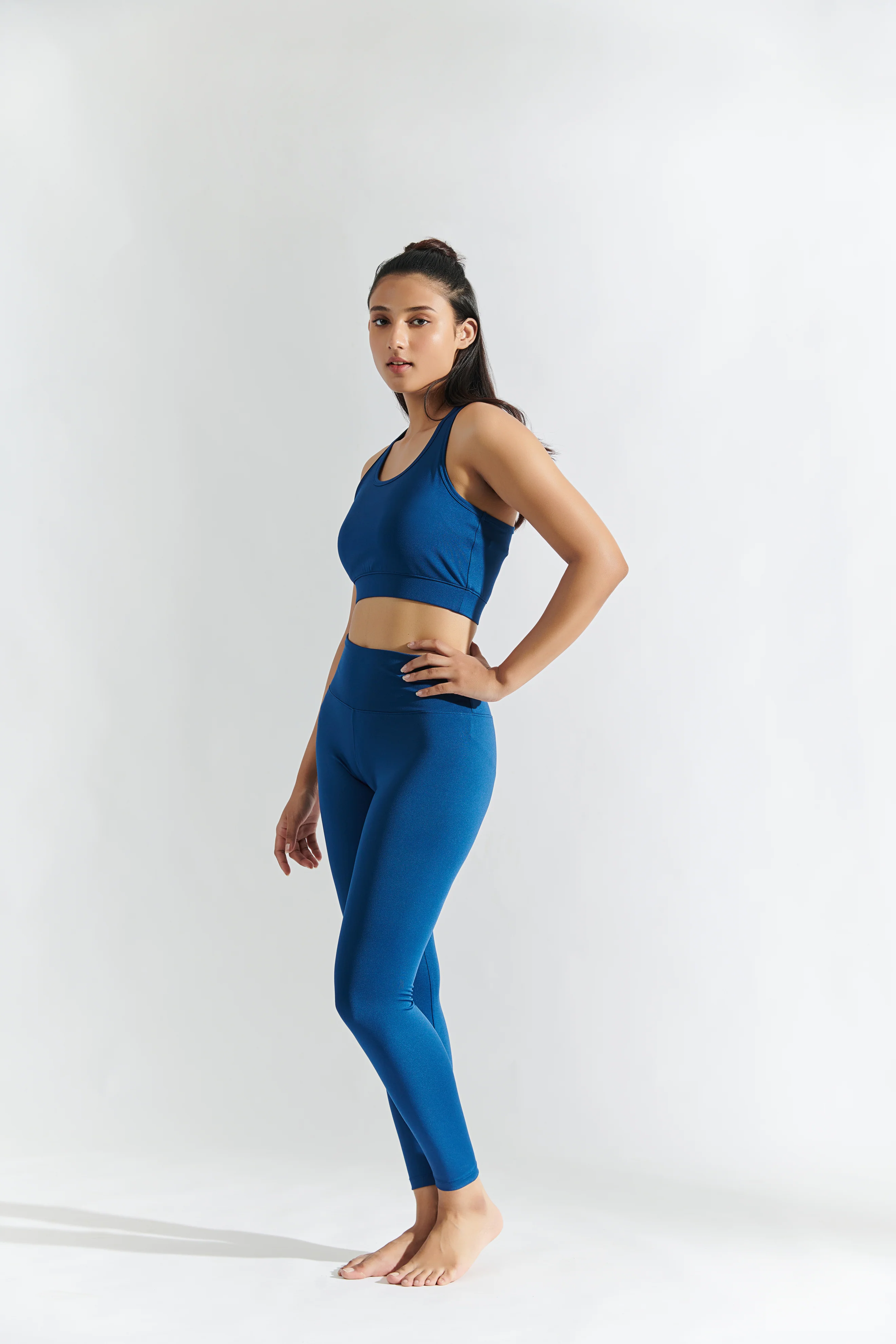 Flo Set Bra Top and Legging Navy Peony - Image 2